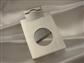 Square Brushed Chrome Cigar Cutter (09)